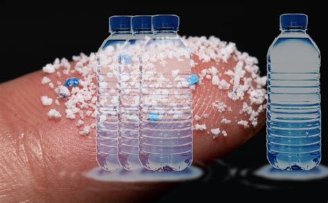 bottled water plastic particles tested|bottled water without plastic particles.